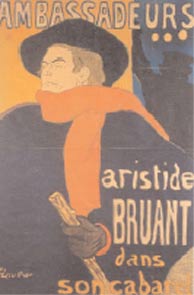 'Ambassadeurs. Aristide Bruant', cartel de 1892 de Toulouse-Lautrec