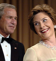 Laura Bush en un momento de su intervencin. (Foto: Reuters)