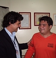 El 'popular' Jorge Moragas visit al joven preso.