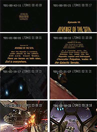 Imagenes de la copia pirata del ltimo episodio de Star Wars, donde puede apreciarse el cronmetro. (waxy.org)