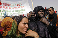 Manifestantes saharauis en una imagen de archivo. (Foto: EFE)