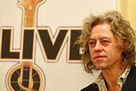 Geldof, durante uno de los actos de presentacin de 'Live 8'. (Foto: EFE)