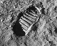 Huella del primer hombre en la Luna. (NASA)