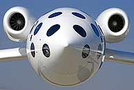 La nave SpaceShipOne, la primera de capital privado que vol al espacio. (Foto: Scaled Composites)