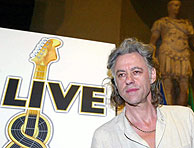 Bob Geldof, durante la presentación de Live 8 en Roma. (Foto: EFE)