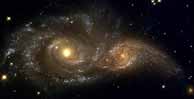 Imagen de la formación de una galaxia captada por el telescopio Hubble. (Foto: NASA)