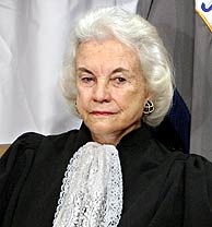 La juez que se retira, Sandra Day O'Connor. (Foto: AP)
