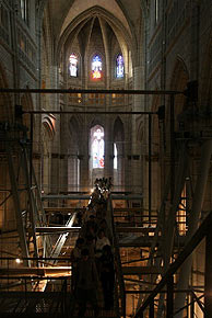 La catedral de Vitoria, en obras. (Foto: J.L. Cuesta)