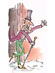 Quentin Blake ilustró con sus dibujos la obra de Dahl. Así imaginaba el artista a Willy Wonka. (Foto: Quentin Blake)