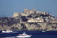 El casco antiguo de Ibiza, declarado Patrimonio de la Humanidad por la UNESCO.