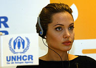 Angelina Jolie, embajadora del ACNUR desde 2001. (A. Moreno)