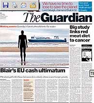 The Guardian, antes del cambio.