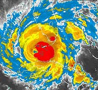 El ojo del huracn Rita, a su paso entre Cuba y Florida. (Foto: EFE)