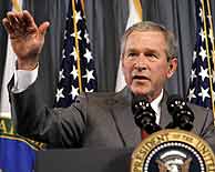 Bush, durante el discurso a la nacin. (Foto: AP)