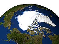 El calentamiento global est derritiendo la capa de hielo del rtico. (Foto: NASA)