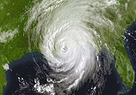 Imagen tomada por satlite del huracn 'Katrina', junto a las costas de EEUU. (Foto: REUTERS)