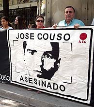 Concentracion por José Couso en Madrid, en septiembre de 2003. (Foto: Javi Martínez)