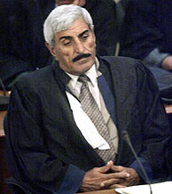 Saadun Ansar Nazif Al Yenabi, en la primera sesión del juicio. (Foto: AFP)