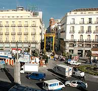 La Puerta del Sol se prepara para las obras. (Foto: EFE)