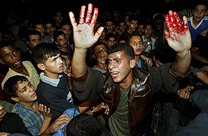 Palestinos claman venganza por el asesinato de un cabecilla de la Yihad. (Foto: EFE)