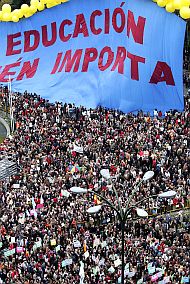 Imagen de la manifestacin contra la LOE celebrada el sbado en Madrid. (Foto: EFE/JUAN CARLOS HIDALGO)
