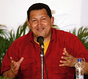Hugo Chvez, el pasado jueves en una conferencia de prensa. (Foto: AFP)