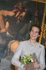 La Infanta Elena, durante la inauguracin de la exposicin. (Foto: F. RUSO)