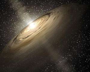 En anillos de polvo csmico como ste es donde surgi la materia orgnica. (Foto: NASA)