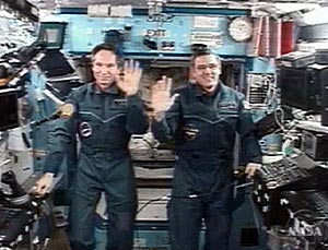 Tkarev y McArthur en la ISS. (Foto: REUTERS)