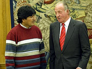 Morales se ha reunido con el Rey en Zarzuela. (Foto: Kike Para)
