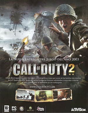 Publicidad del videojuego Call Duty sin el icono relativo a su contenido. (Foto: AI)