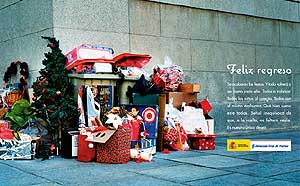 Imagen de la campaña navideña de la DGT, 'Feliz regreso'.