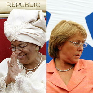 Johnson-Sirleaf y Bachelet. (Foto: AGENCIAS)