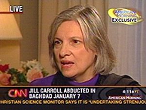 La madre de Carroll, en su aparicin ante las cmaras de la CNN. (Foto: AP)