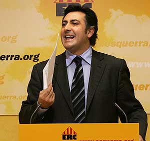 Joan Puigcercs, secretario general de ERC. (Foto: AFP)