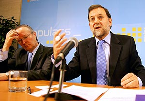 Josep Piqué, con Mariano Rajoy, el pasado 27 de diciembre. (Foto: REUTERS)