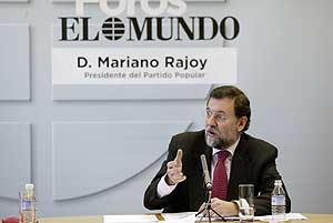 Mariano Rajoy, en el Foro de EL MUNDO. (Foto: Antonio Heredia)