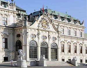 El Palacio Belvedere de Viena, donde hasta ahora estaban expuestas las obras. (Foto: AP)