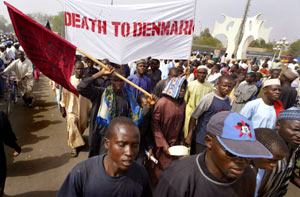 Cientos de manifestantes nigerianos durante una protesta el pasado 10 de febrero. (Foto: AFP)