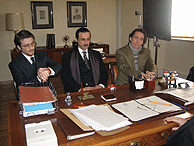 Clavijo/Argote, Moll/Amedo y Lombana/Salas frente al juez Garzn. (Foto: Melchor Miralles)