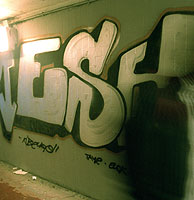 Grafiti en la Universidad Complutense. (Foto: Antonio Heredia)