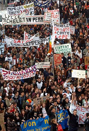 Imagen de la manifestación de París. (Foto: AP)