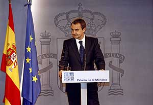 Rueda de prensa de Jos Luis Rodrguez Zapatero. (Foto: Alberto Cullar)