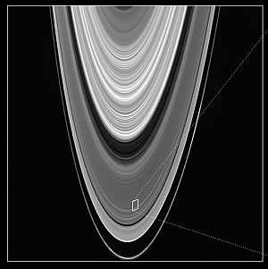 Imagen del anillo de Saturno donde se han encontrado las mini-lunas. (Foto: NASA)