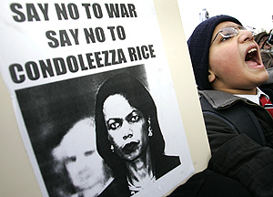Protestas contra Condoleezza Rice