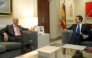 Duran Lleida y Zapatero en Moncloa. (Foto: EFE)