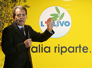 El lder de la coalicin de centroizquierda, Romano Prodi. (Foto: EFE)