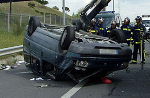 Imagen de uno de los accidentes registrados durante la Semana Santa. (Foto: EFE)