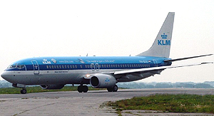 Boeing 737 de KLM, el modelo afectado.