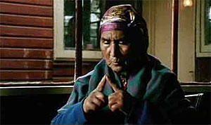 Imagen del documental de una mujer mapuche.